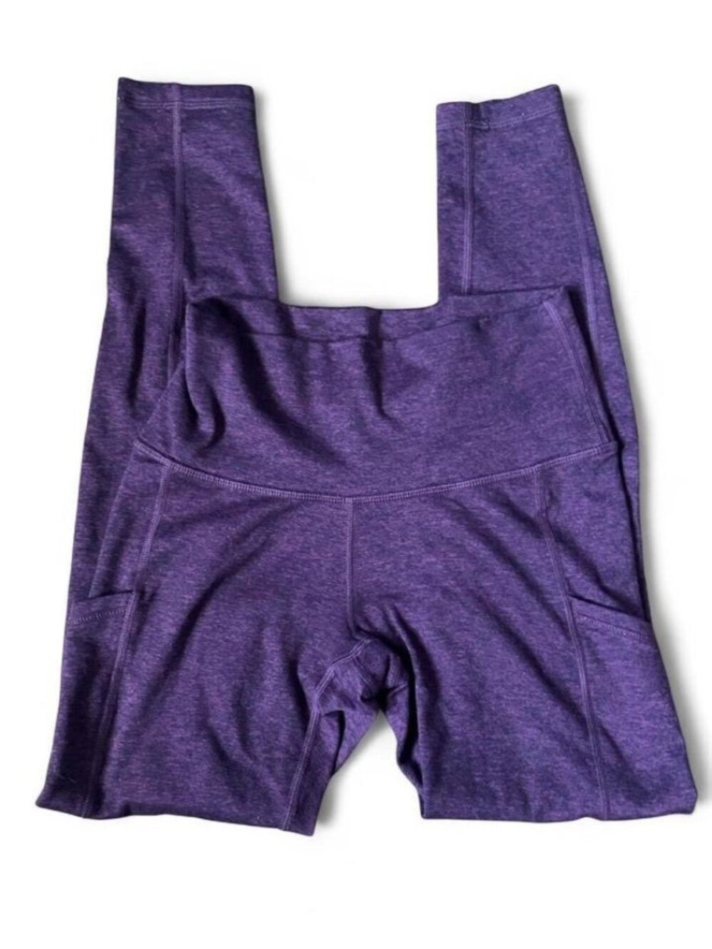 Aerie Chill Play Move Leggings Womens Size S Purple Heathered High Rise Pockets